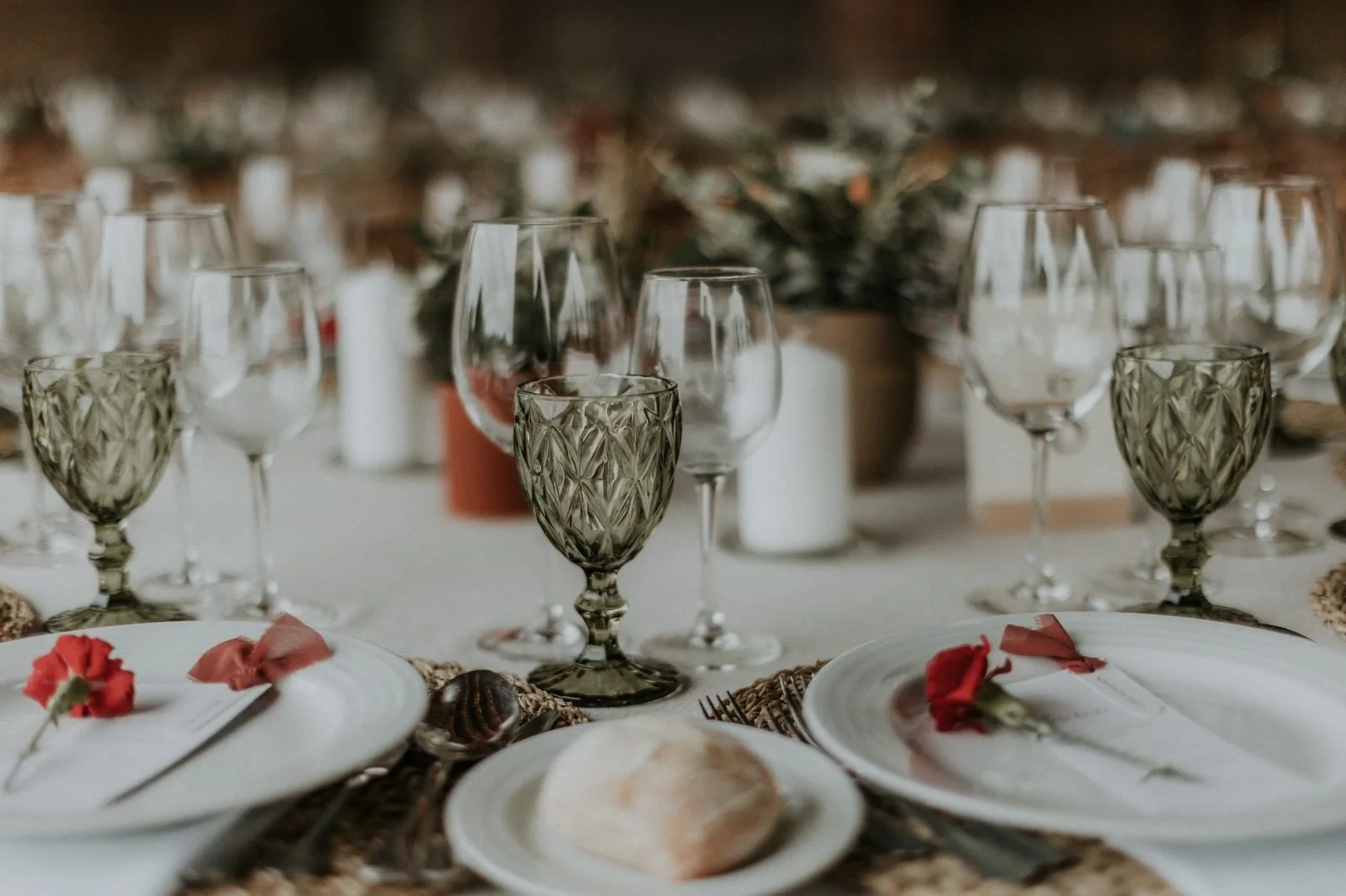 Detalhes de decoração de uma celebração